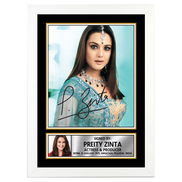 Preity Zinta M357 - Bollywood - Autographed Poster Print Photo Signature GIFT