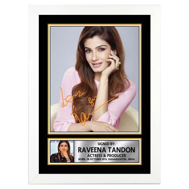 Raveena Tondon M368 - Bollywood - Autographed Poster Print Photo Signature GIFT