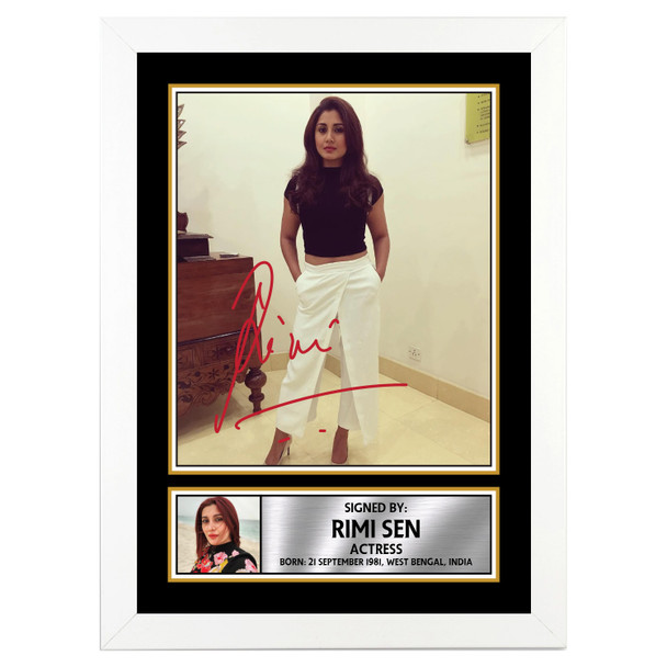 Rimi Sen M370 - Bollywood - Autographed Poster Print Photo Signature GIFT