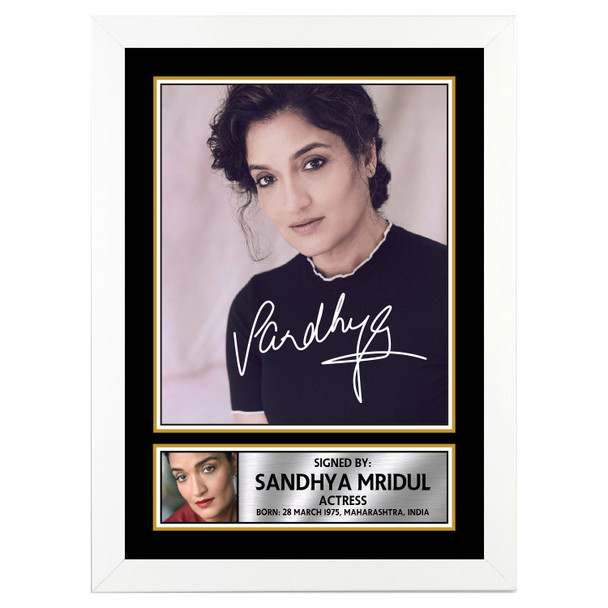 Sandhya Mridul M375 - Bollywood - Autographed Poster Print Photo Signature GIFT