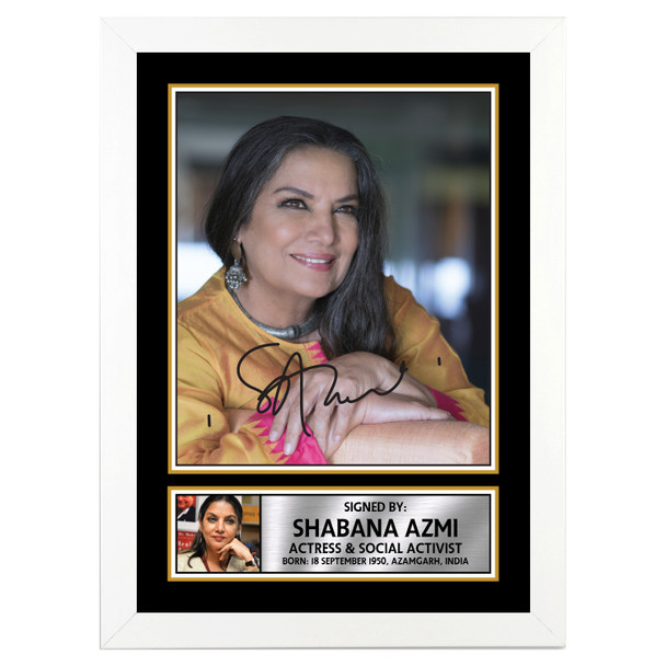 Shabana Azmi M378 - Bollywood - Autographed Poster Print Photo Signature GIFT