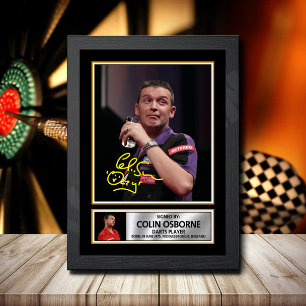 Colin Osborne 2 - Signed Autographed Darts Star Print