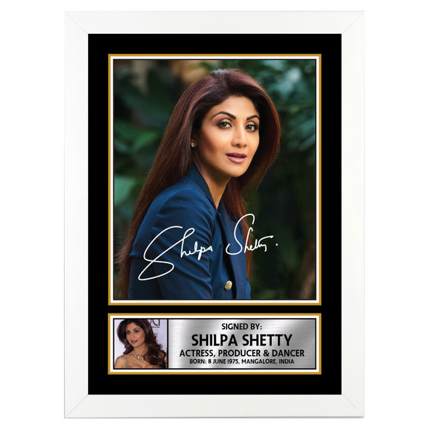 Shilpa Shetty M384 - Bollywood - Autographed Poster Print Photo Signature GIFT