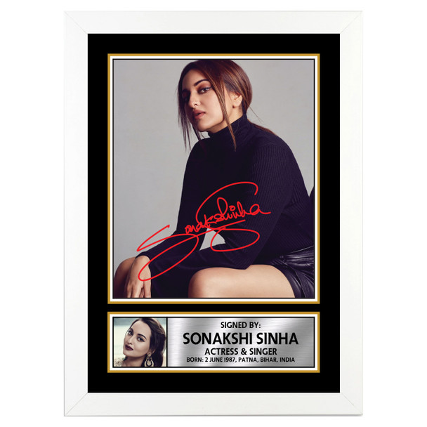 Sonakshi Sinha M386 - Bollywood - Autographed Poster Print Photo Signature GIFT
