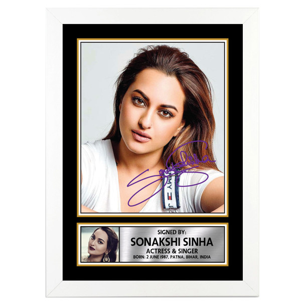 Sonakshi Sinha M387 - Bollywood - Autographed Poster Print Photo Signature GIFT