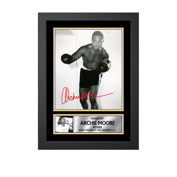 Archie Moore M661 - Boxing - Autographed Poster Print Photo Signature GIFT