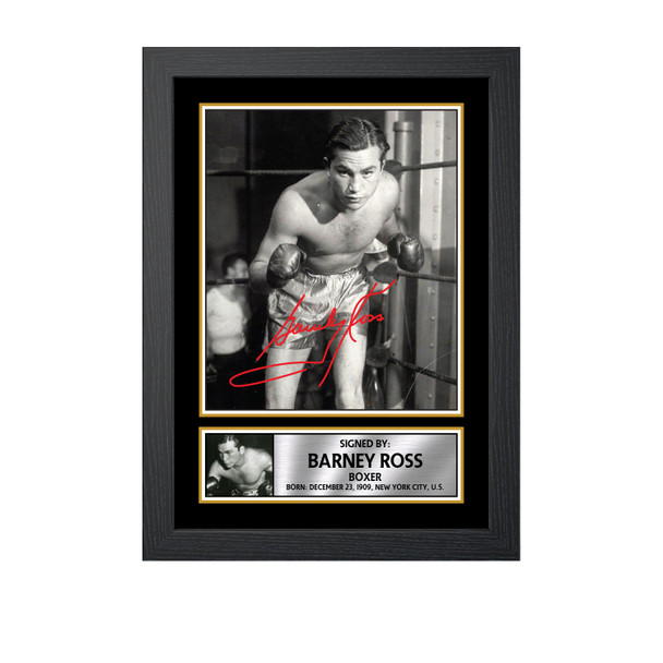 Barney Ross M663 - Boxing - Autographed Poster Print Photo Signature GIFT