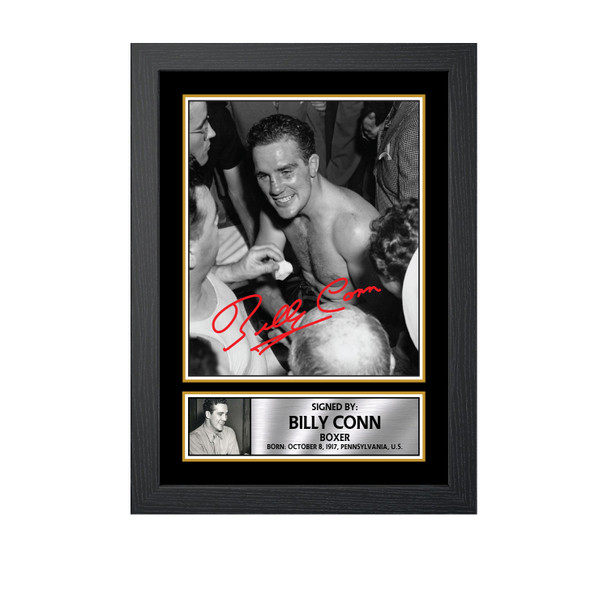 Billy Conn M667 - Boxing - Autographed Poster Print Photo Signature GIFT