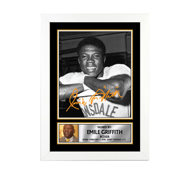 Emile Griffith M688 Boxing Autographed Poster Print Photo Signature Gift