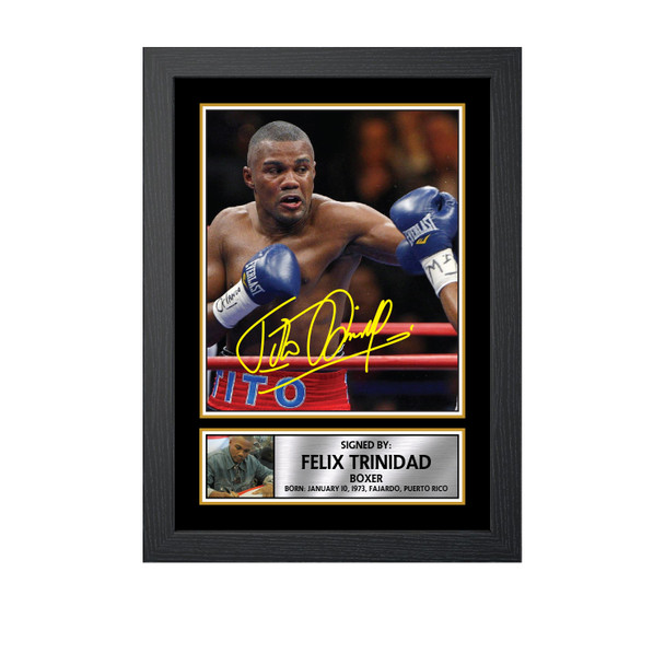 Felix Trinidad M693 - Boxing - Autographed Poster Print Photo Signature GIFT