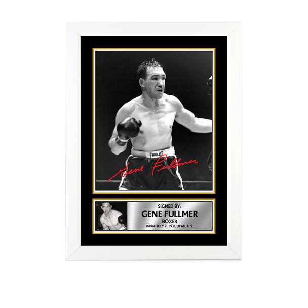 Gene Fullmer M700 - Boxing - Autographed Poster Print Photo Signature GIFT