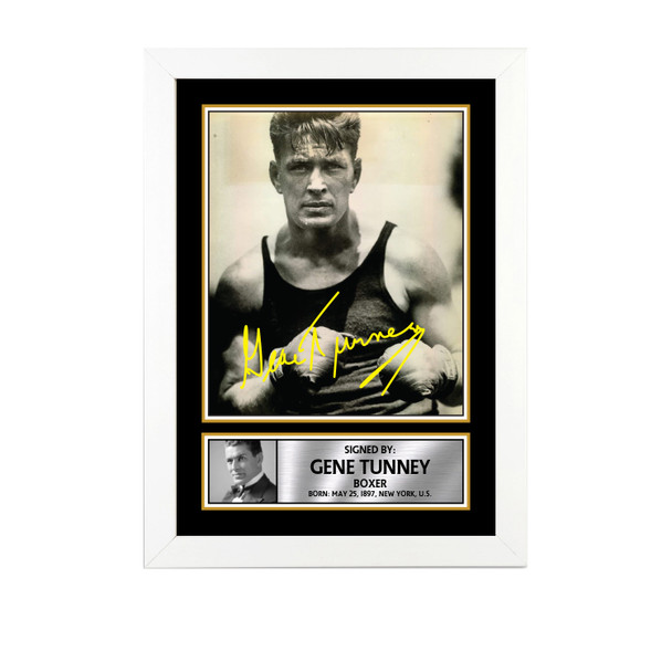Gene Tunney M702 - Boxing - Autographed Poster Print Photo Signature GIFT