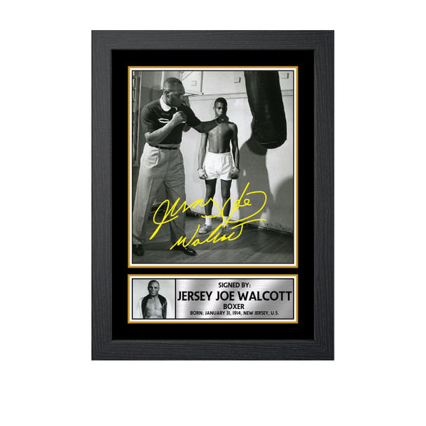 Jersey Joe Walcott M717 - Boxing - Autographed Poster Print Photo Signature GIFT
