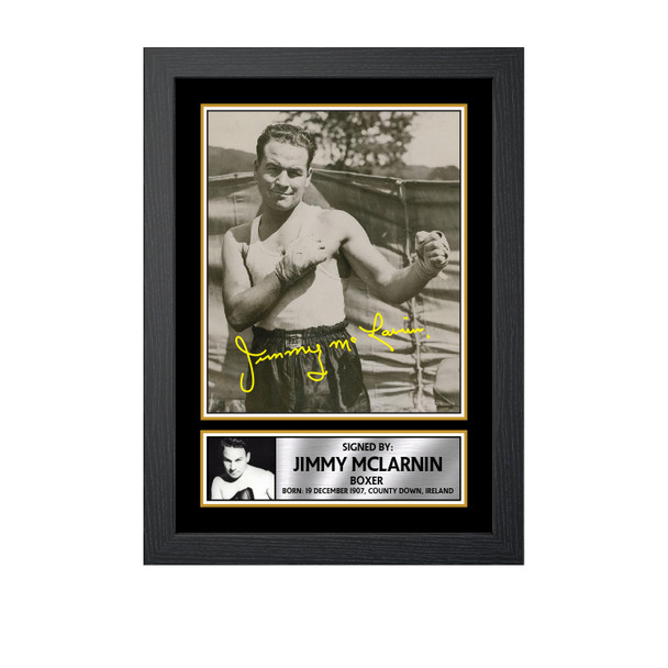 Jimmy McLarnin M719 - Boxing - Autographed Poster Print Photo Signature GIFT