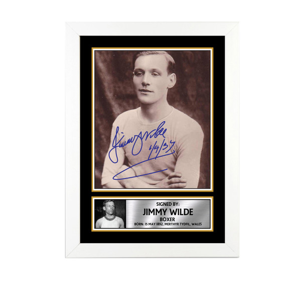 Jimmy Wilde M722 - Boxing - Autographed Poster Print Photo Signature GIFT