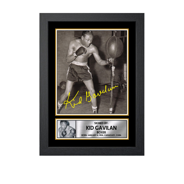 Kid Gavil n M737 - Boxing - Autographed Poster Print Photo Signature GIFT