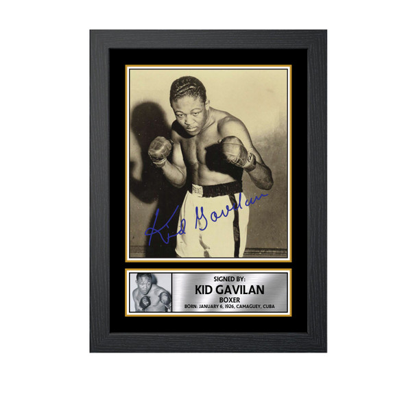 Kid Gavil n M738 - Boxing - Autographed Poster Print Photo Signature GIFT