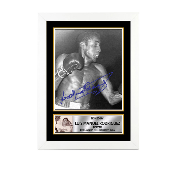 Luis Manuel Rodríguez M746 - Boxing - Autographed Poster Print Photo Signature GIFT