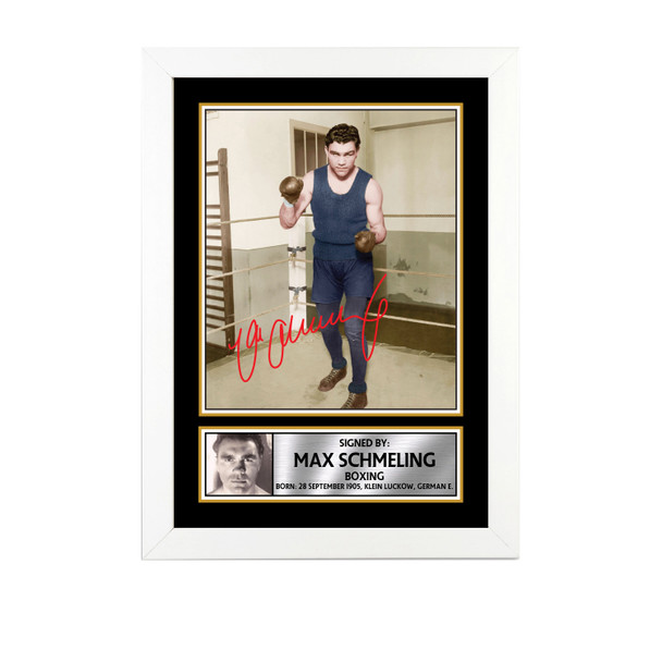 Max Schmeling M754 - Boxing - Autographed Poster Print Photo Signature GIFT