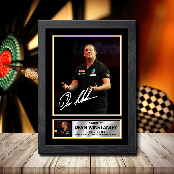 Dean Winstanley 2 - Signed Autographed Darts Star Print