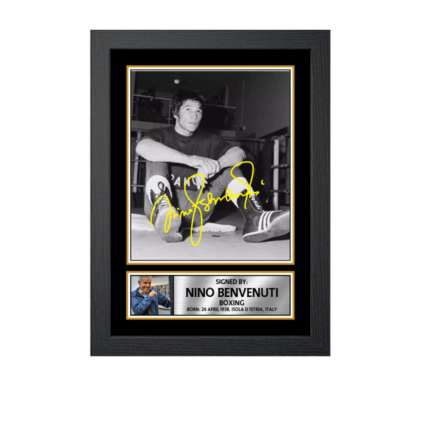 Nino Benvenuti M765 - Boxing - Autographed Poster Print Photo Signature GIFT