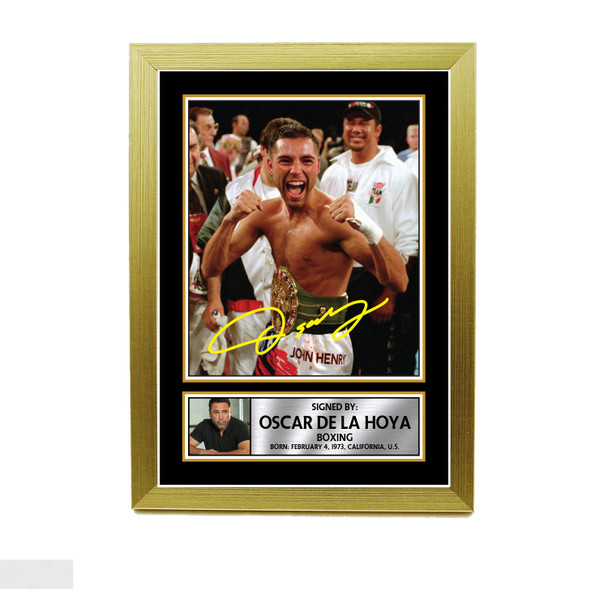 Oscar De La Hoya M766 - Boxing - Autographed Poster Print Photo Signature GIFT