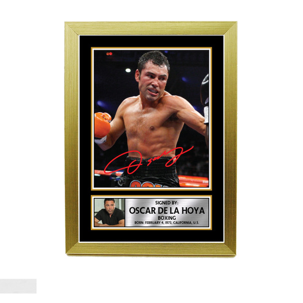 Oscar De La Hoya M767 - Boxing - Autographed Poster Print Photo Signature GIFT