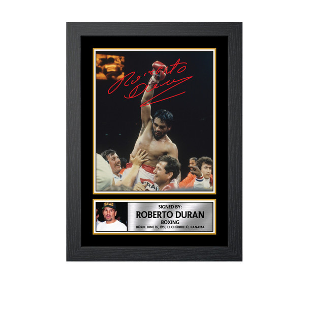 Roberto Duran M775 - Boxing - Autographed Poster Print Photo Signature GIFT