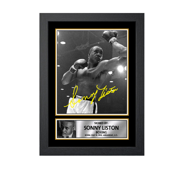 Sonny Liston M787 - Boxing - Autographed Poster Print Photo Signature GIFT