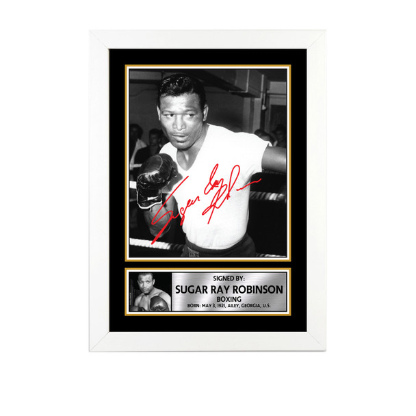 Sugar Ray Robinson M788 - Boxing - Autographed Poster Print Photo Signature GIFT