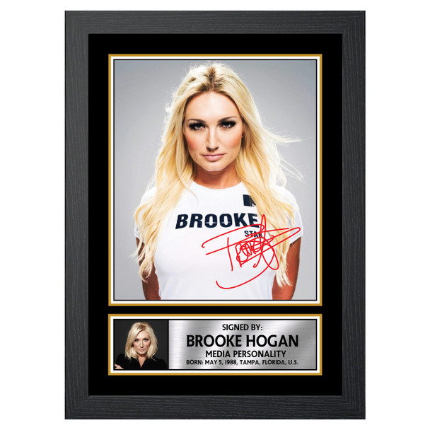 Brooke Hogan - Dancers - Autographed Poster Print Photo Signature GIFT