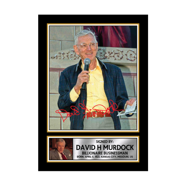 David H Murdock - Famous Businessmen - Autographed Poster Print Photo Signature GIFT