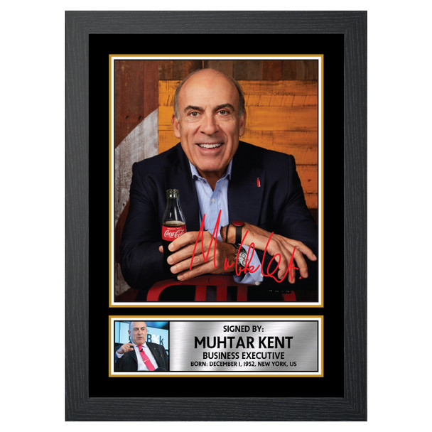 Mutar kent - Famous Businessmen - Autographed Poster Print Photo Signature GIFT