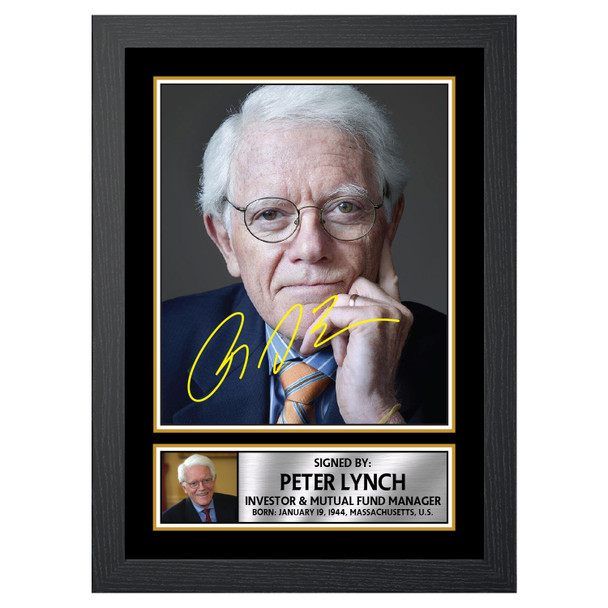 Peter Lynch - Famous Businessmen - Autographed Poster Print Photo Signature GIFT