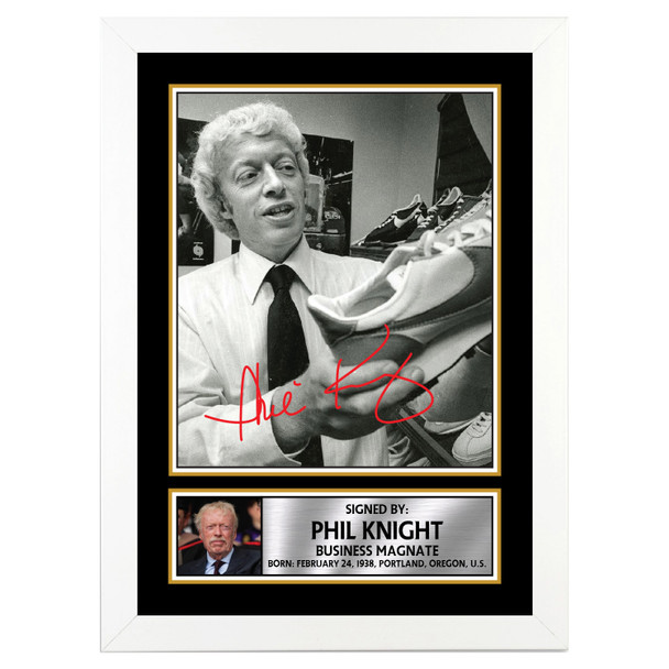 Phil Knight 2 - Famous Businessmen - Autographed Poster Print Photo Signature GIFT