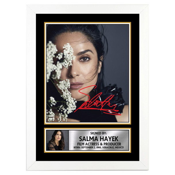 Salma Hayek 2 - Famous Businessmen - Autographed Poster Print Photo Signature GIFT