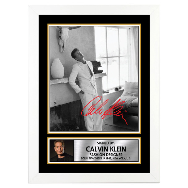 Calvin Klein 2 - Fashion Designer - Autographed Poster Print Photo Signature GIFT