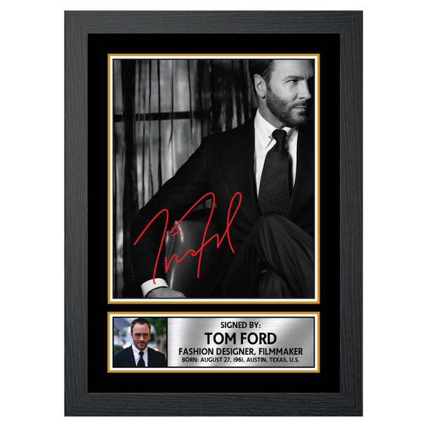 Tom Ford - Fashion Designer - Autographed Poster Print Photo Signature GIFT