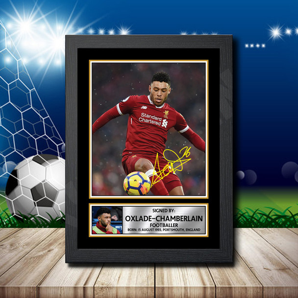 ALEX OXLADE-CHAMBERLAIN 2 Footballer Autographed Poster Print Photo Signature Gift