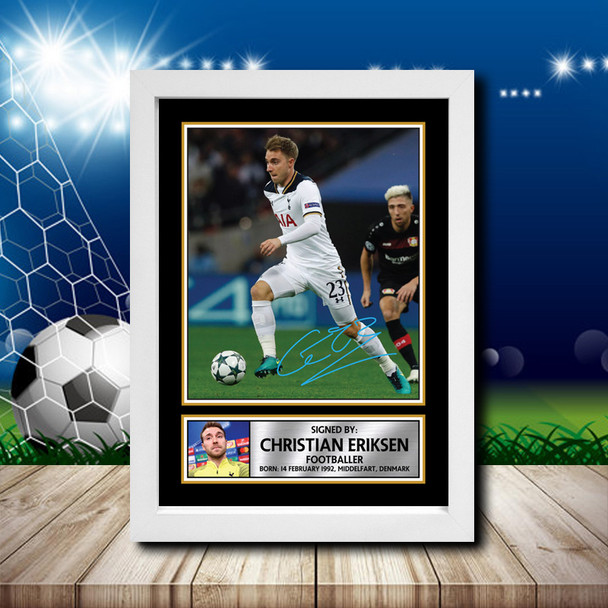 Christian Eriksen 2 - Footballer - Autographed Poster Print Photo Signature GIFT