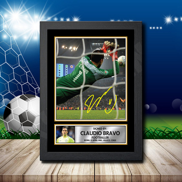 Claudio Bravo - Footballer - Autographed Poster Print Photo Signature GIFT