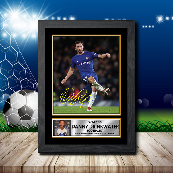 DANNY DRINKWATER 2 - Footballer - Autographed Poster Print Photo Signature GIFT