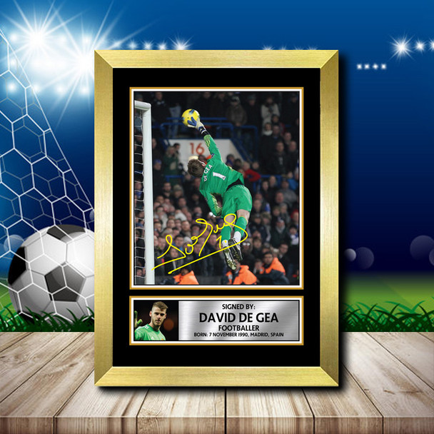 David de Gea - Footballer - Autographed Poster Print Photo Signature GIFT