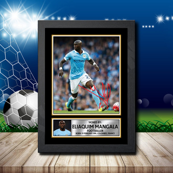 Eliaquim Mangala 2 - Footballer - Autographed Poster Print Photo Signature GIFT