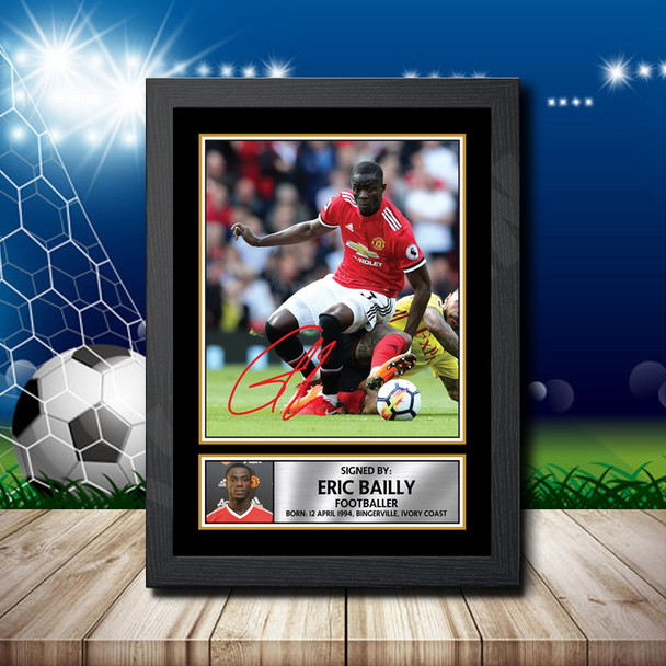 Eric Bailly - Footballer - Autographed Poster Print Photo Signature GIFT