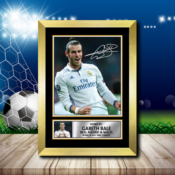 Gareth Bale - Footballer - Autographed Poster Print Photo Signature GIFT