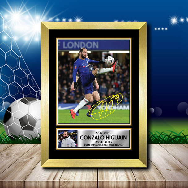 Gonzalo Higuain - Footballer - Autographed Poster Print Photo Signature GIFT