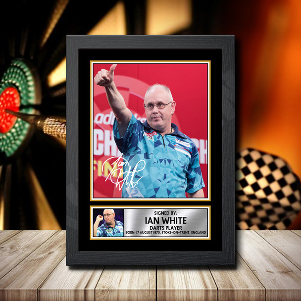 Ian White 2 - Signed Autographed Darts Star Print