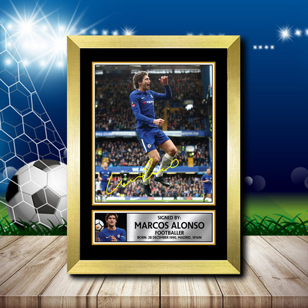 MARCOS ALONSO - Footballer - Autographed Poster Print Photo Signature GIFT
