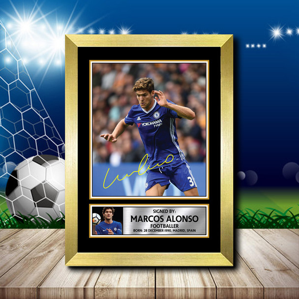 MARCOS ALONSO 2 - Footballer - Autographed Poster Print Photo Signature GIFT